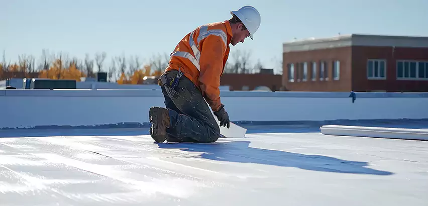 Flat Roof Drain Installation in Ossining