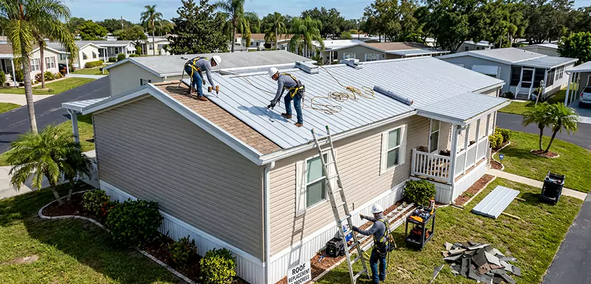 Mobile Home Metal Roof Replacement in Ossining