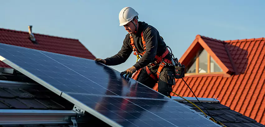 Solar Panels on Steel Roof Installation in Ossining