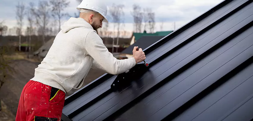 Tin Roof Ridge Cap Installation in Ossining